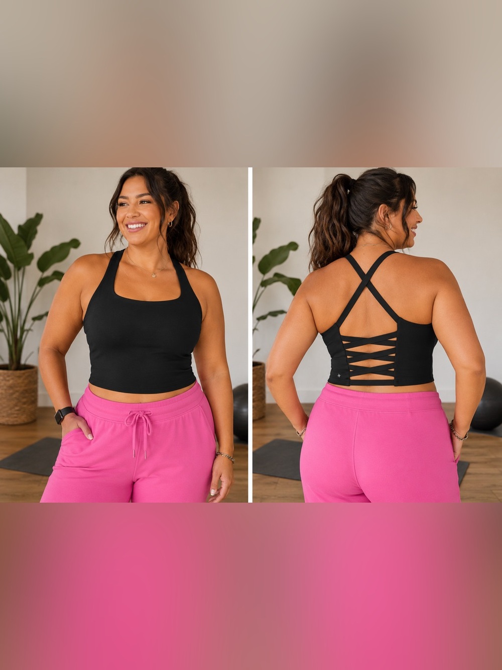 HALARA Cropped Yoga Tank Top EUC